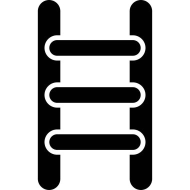 Merdiven. Web simgesi basit illüstrasyon
