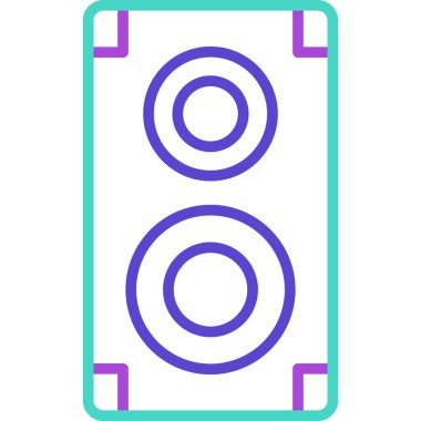 Konuşmacı. Web simgesi basit illüstrasyon