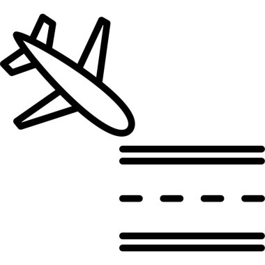 Uçak. Web simgesi basit illüstrasyon