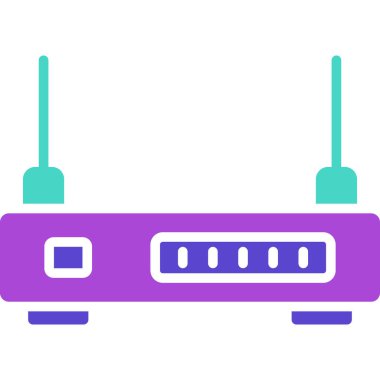 Yönlendirici. Web simgesi basit illüstrasyon