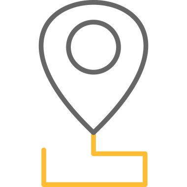 konum haritası konum simgesi ana hat biçiminde