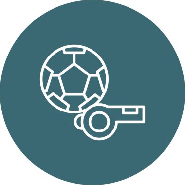 futbol topu simgesi, vektör