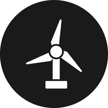 Türbin simgesi. Bu illüstrasyon vektör sembolü turuncu renk, gri renk ve beyaz arka planda izole edilir..