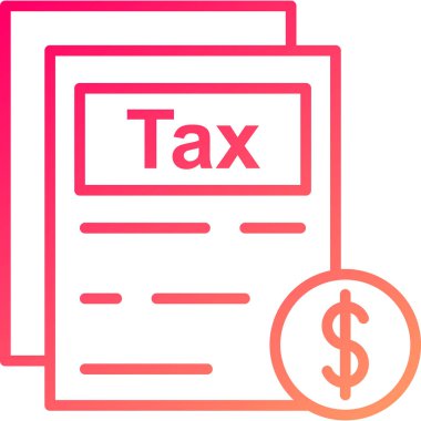 Vektör vergisi simgesi modern illüstrasyon