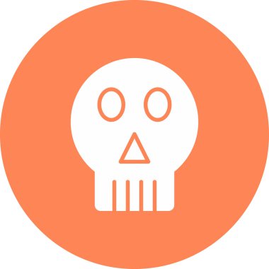 Kafatası. Web simgesi basit illüstrasyon