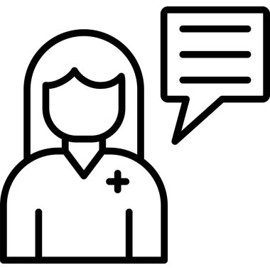 Hasta doktor simgesi, taslak biçimi