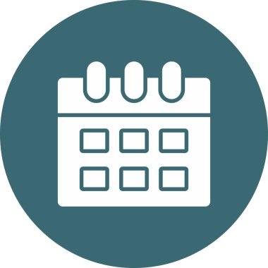 Takvim. Web simgesi basit illüstrasyon