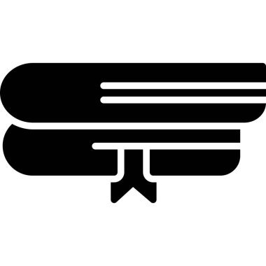 Kurdele pankartı ikonu. Web için kurdele sancak vektör simgesinin düz çizimi