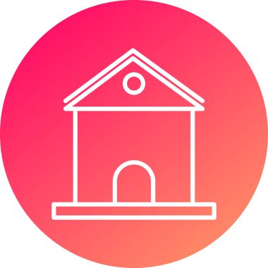 Kilise modern ikon vektör illüstrasyonu