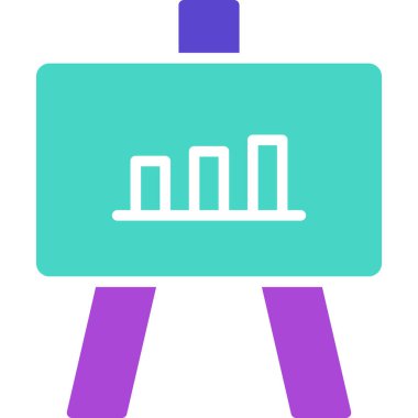 Bar çizelgesi. Web simgesi basit illüstrasyon