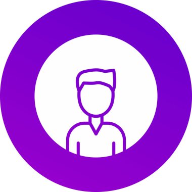 Modern b 'nin vektör illüstrasyonu insanların ikonundan yoksun