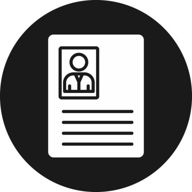 Kartvizit vektör satırı simgesi