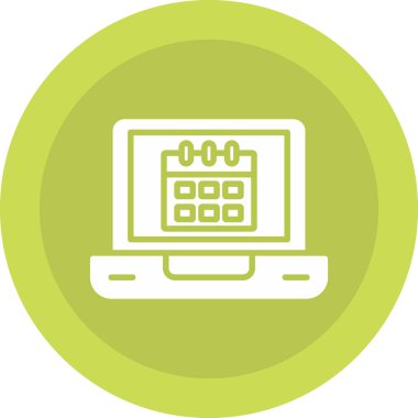 dizüstü bilgisayar simgesi, vektör illüstrasyonu