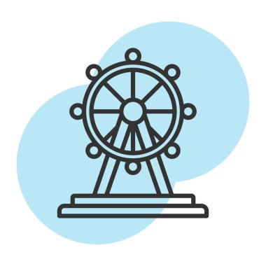 Tekerlek. Basit resimleme