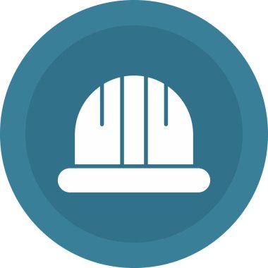 Kask simgesi vektör illüstrasyonu