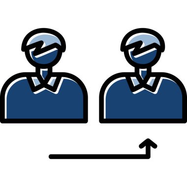 İnsan simgesinin vektör illüstrasyonu