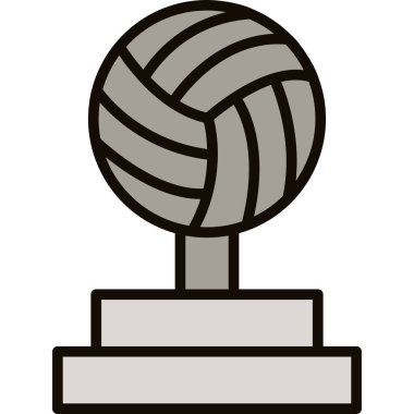 Ödül kupası izole edilmiş ikon vektör illüstrasyon tasarımı