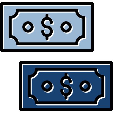 Para için. Web simgesi basit illüstrasyon