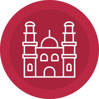 Cami simgesinin vektör illüstrasyonu