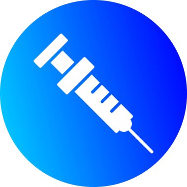 Şırınga web simgesi vektör çizimi