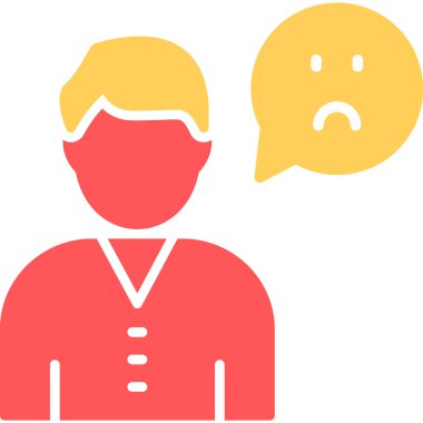 Konuş. Web simgesi basit illüstrasyon