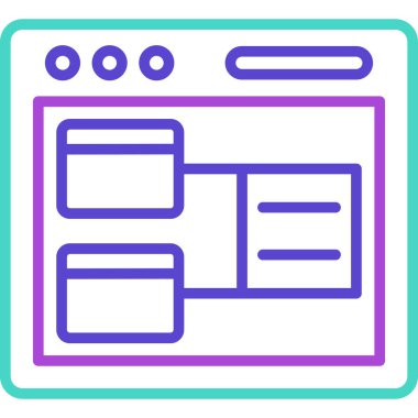 tarayıcı web simgesi tasarım vektörü