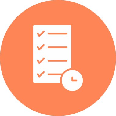 Kontrol listesi simgesinin vektör illüstrasyonu