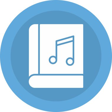 Müzik notası simgesinin vektör illüstrasyonu