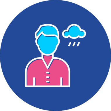 İnsan simgesinin vektör illüstrasyonu