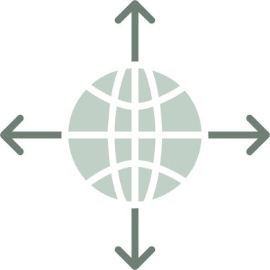 küresel web simgesi. vektör illüstrasyonu