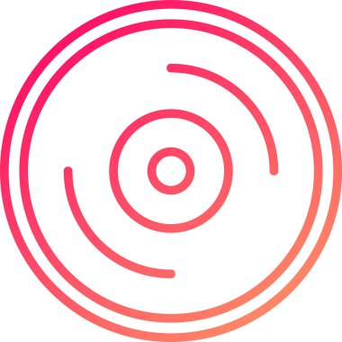 CD mi? Web simgesi basit illüstrasyon