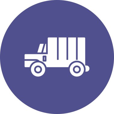 Kamyon. Web simgesi basit illüstrasyon