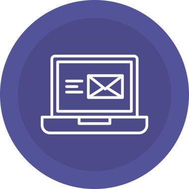 e-posta web renk vektörü illüstrasyonu