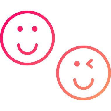 Gülümse ikon vektör illüstrasyonu