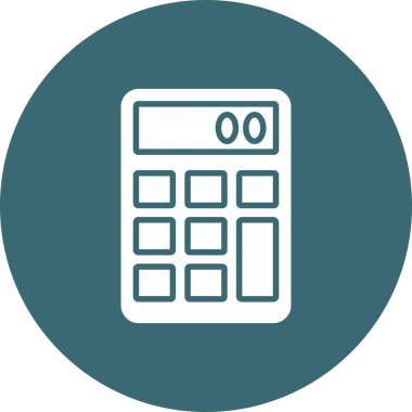 hesap makinesi simgesi vektör illüstrasyonu