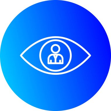 Göz simgesinin vektör illüstrasyonu