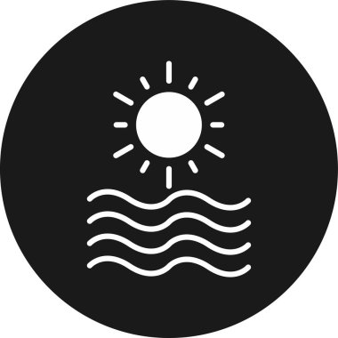 Moda tarzında izole edilmiş güneş simgesi