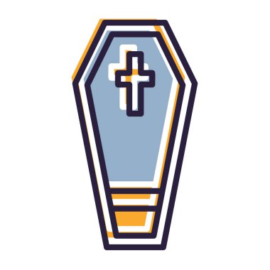 Tabut. Web simgesi basit illüstrasyon