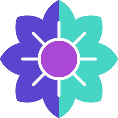 güzel çiçek vektör illüstrasyonu