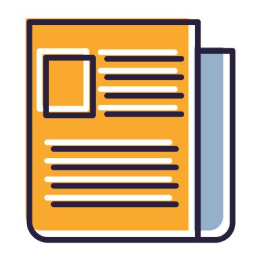 kitap simgesi vektör illüstrasyonu