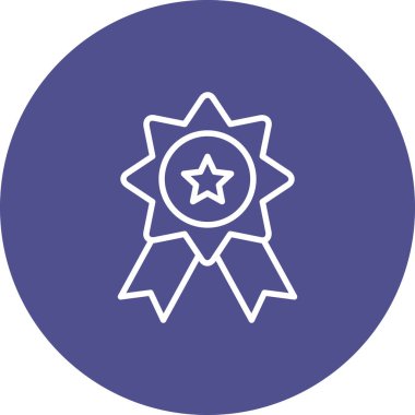 Bir yıldız simgesinin vektör illüstrasyonu