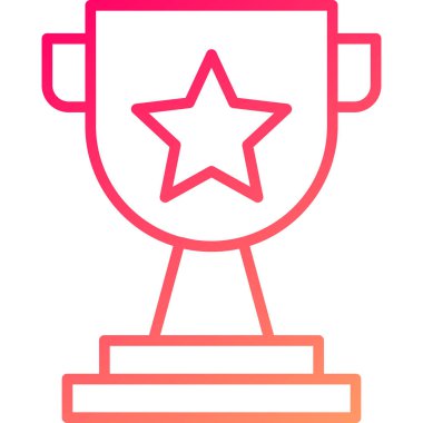 Kupa. Web basit illüstrasyon tasarımı