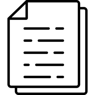 belge simgesi vektör illüstrasyonu