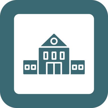 Bina. Web simgesi basit tasarım