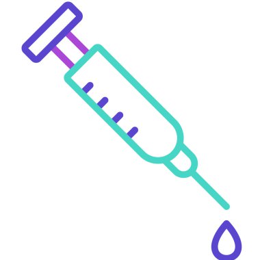 Enjeksiyon. Web simgesi basit tasarım