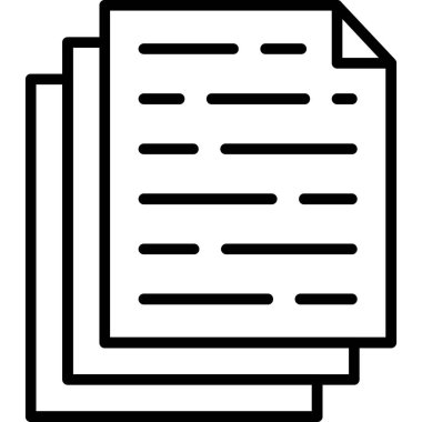 dosya belgesi vektör çizgisi simgesi