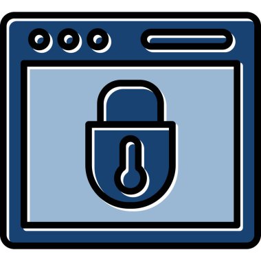 Kilit güvenli simge vektör çizim