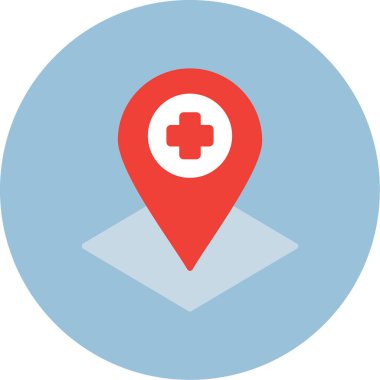 Tıbbi haç simgesinin vektör illüstrasyonu