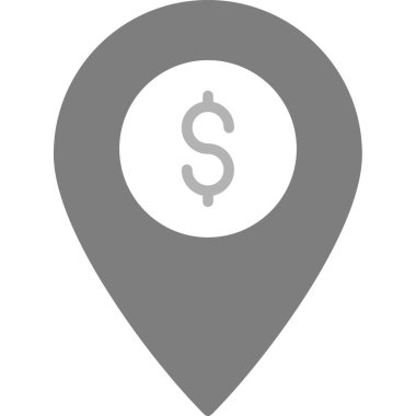 harita pin işaretleyici vektör simgesi