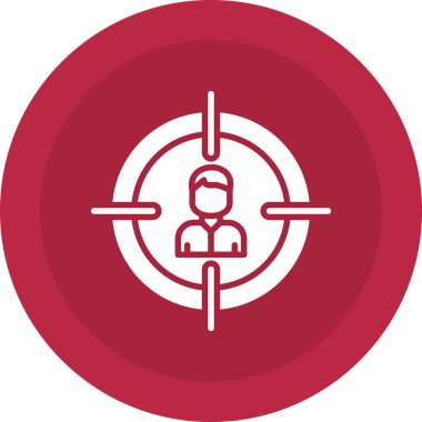 Hedef. Web simgesi basit illüstrasyon